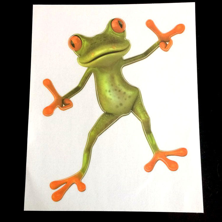 Three-dimensional Frog Car Stickers Scratches Car Decoration