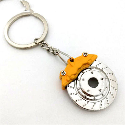 Brake caliper and rotor keychain