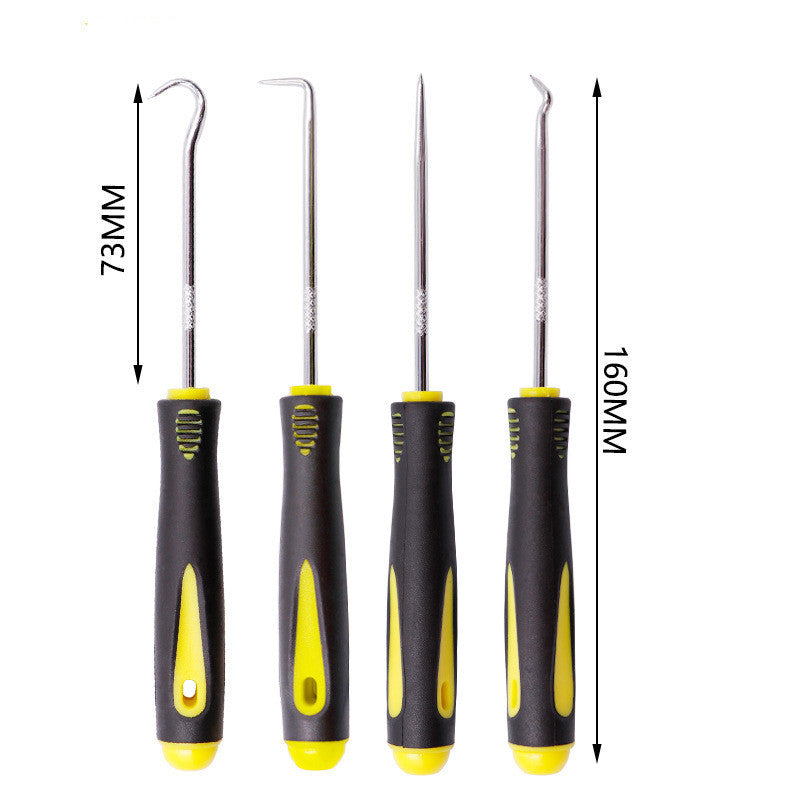 Pick Tires Gravel Cleaning Tools Car Repair 4-piece Set Pull Hook