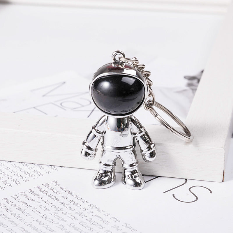 chrome astronaut keychain