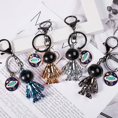 chrome astronaut keychain