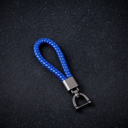 Braided rope keychain