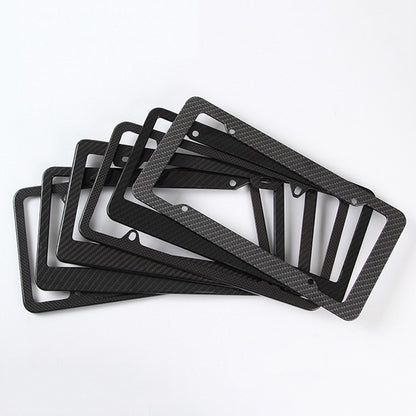 Carbon fiber license plate holder