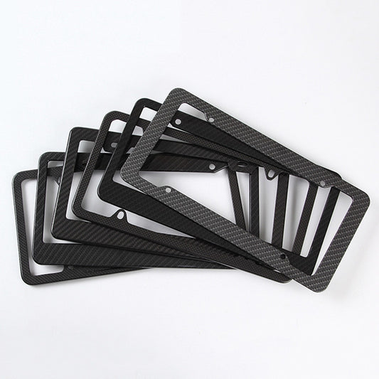 Carbon fiber license plate holder