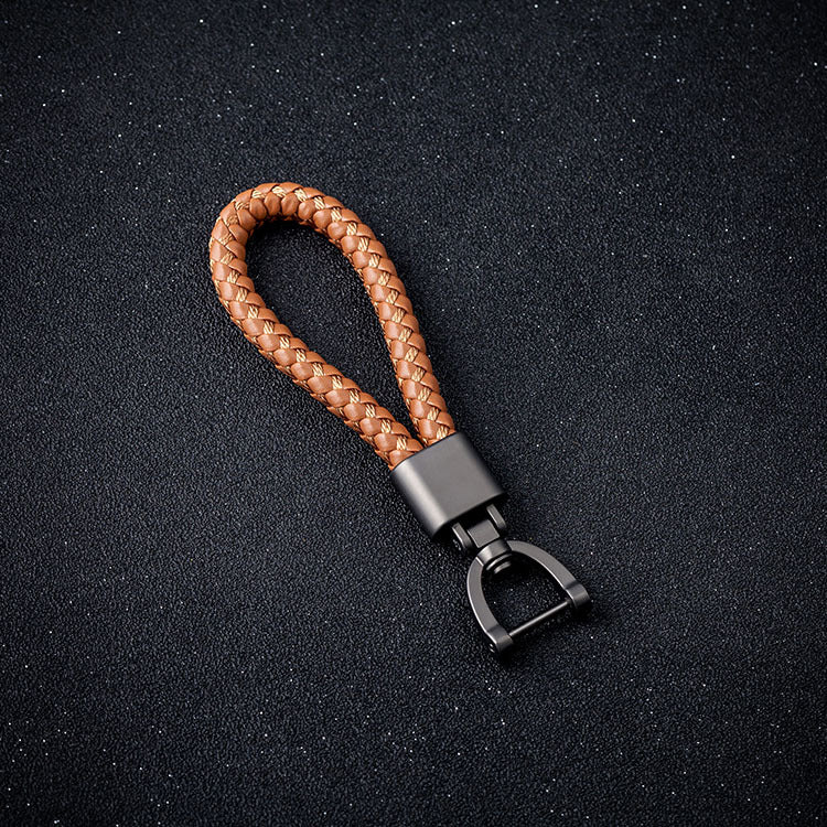 Braided rope keychain