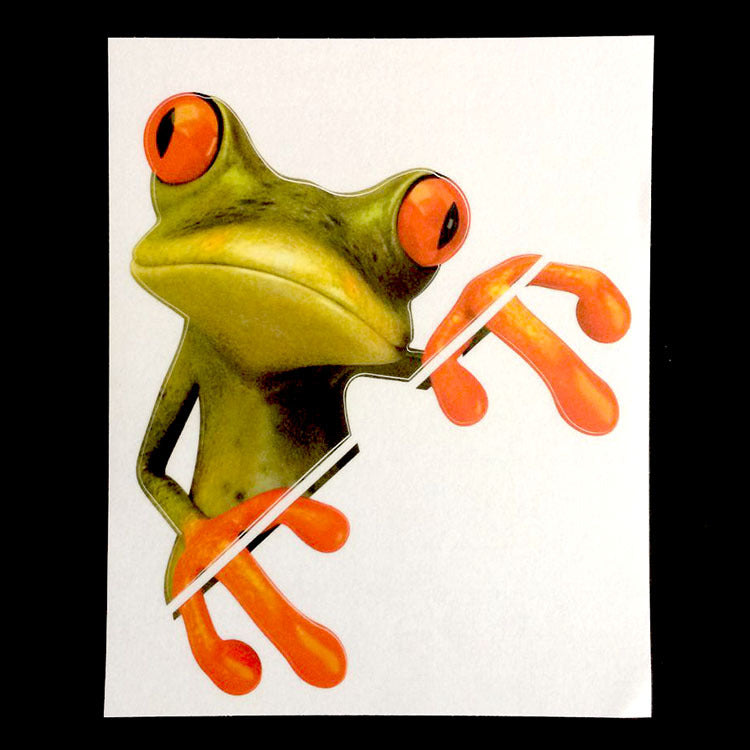 Three-dimensional Frog Car Stickers Scratches Car Decoration