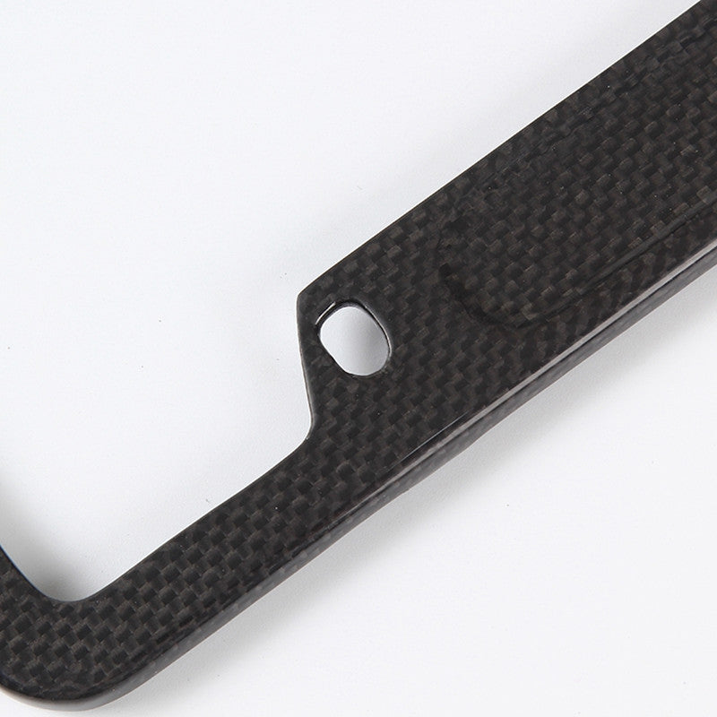 Carbon fiber license plate holder