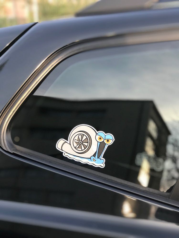 Snail Bumper Stickers Paper Reflective Sticker Accelerated Outdoor Sports Bumper Stickers