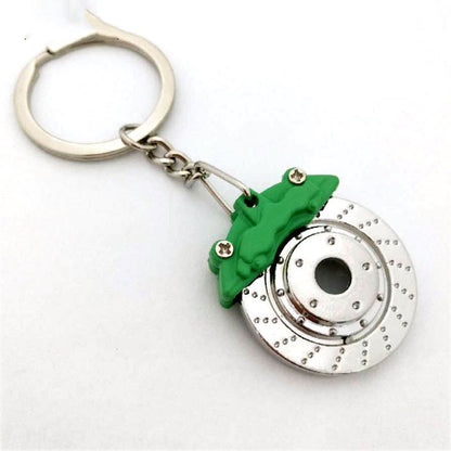 Brake caliper and rotor keychain