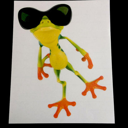 Three-dimensional Frog Car Stickers Scratches Car Decoration