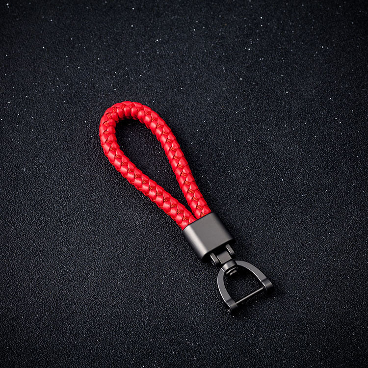 Braided rope keychain