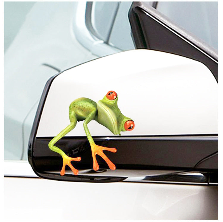 Three-dimensional Frog Car Stickers Scratches Car Decoration