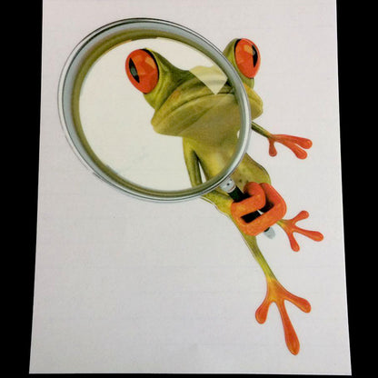 Three-dimensional Frog Car Stickers Scratches Car Decoration