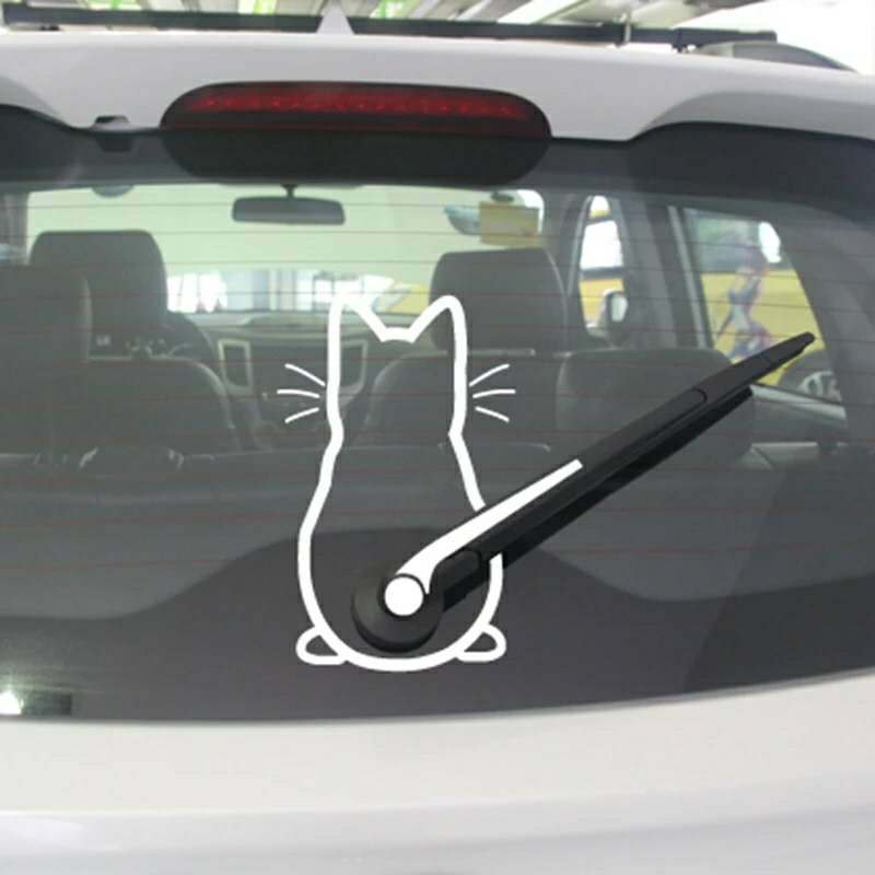 cat sticker for rear window