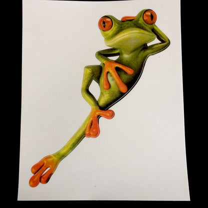 Three-dimensional Frog Car Stickers Scratches Car Decoration