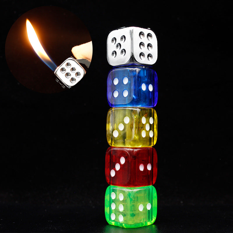 New Original Lighter Flame Creative Dice Inflatable Cigarette Lighter