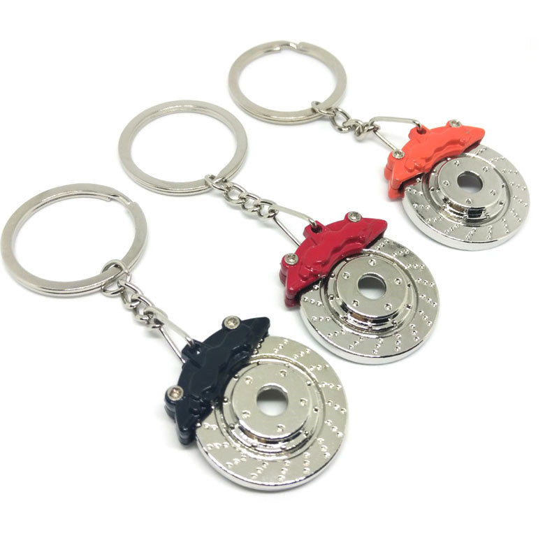 Brake caliper and rotor keychain