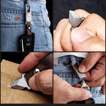 keychain with cutting tool