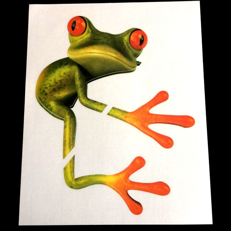 Three-dimensional Frog Car Stickers Scratches Car Decoration